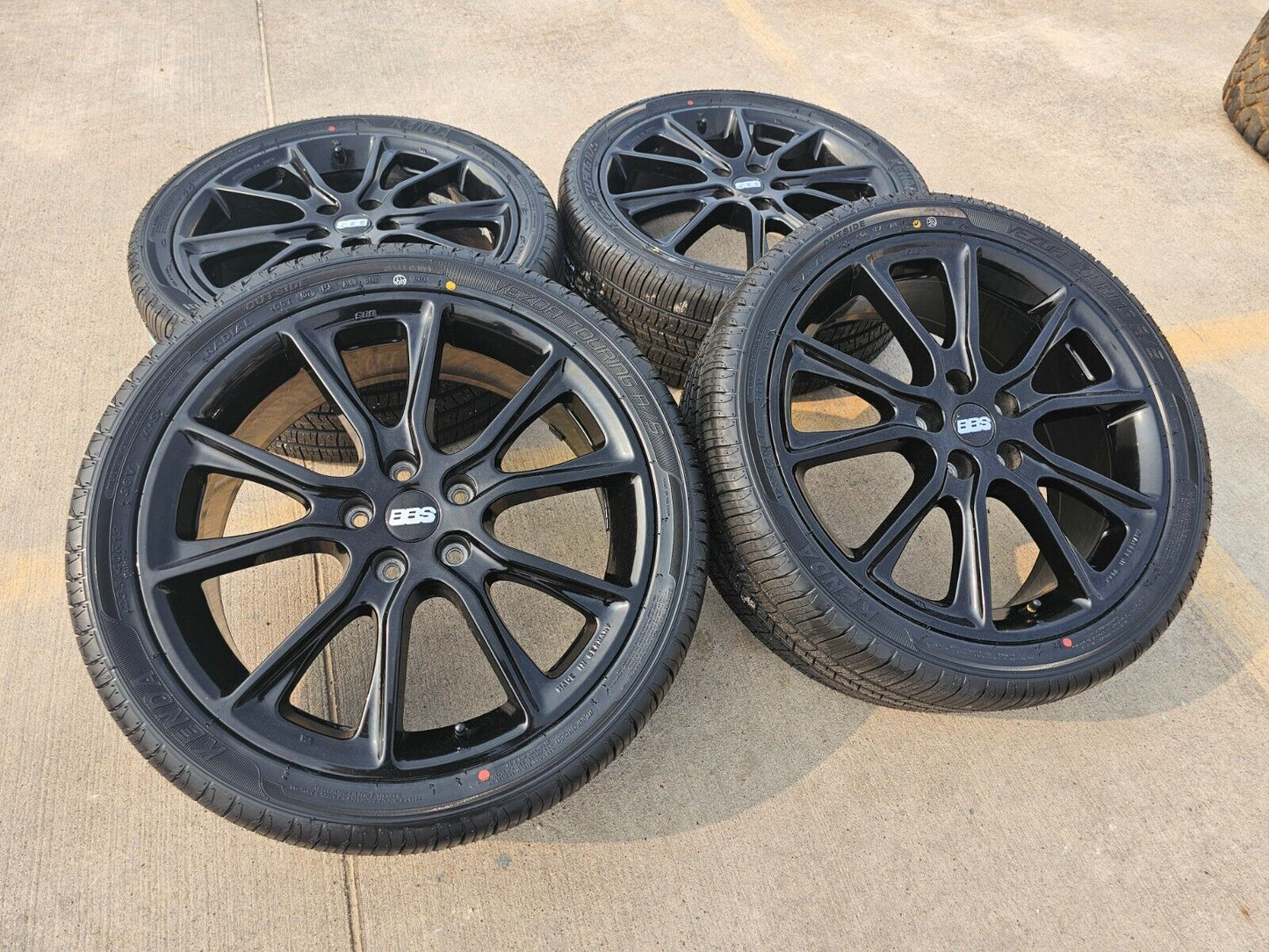 19x7.5 BBS Mozzo STX aftermarket wheels rims tires 5x4.5 Camry Accord