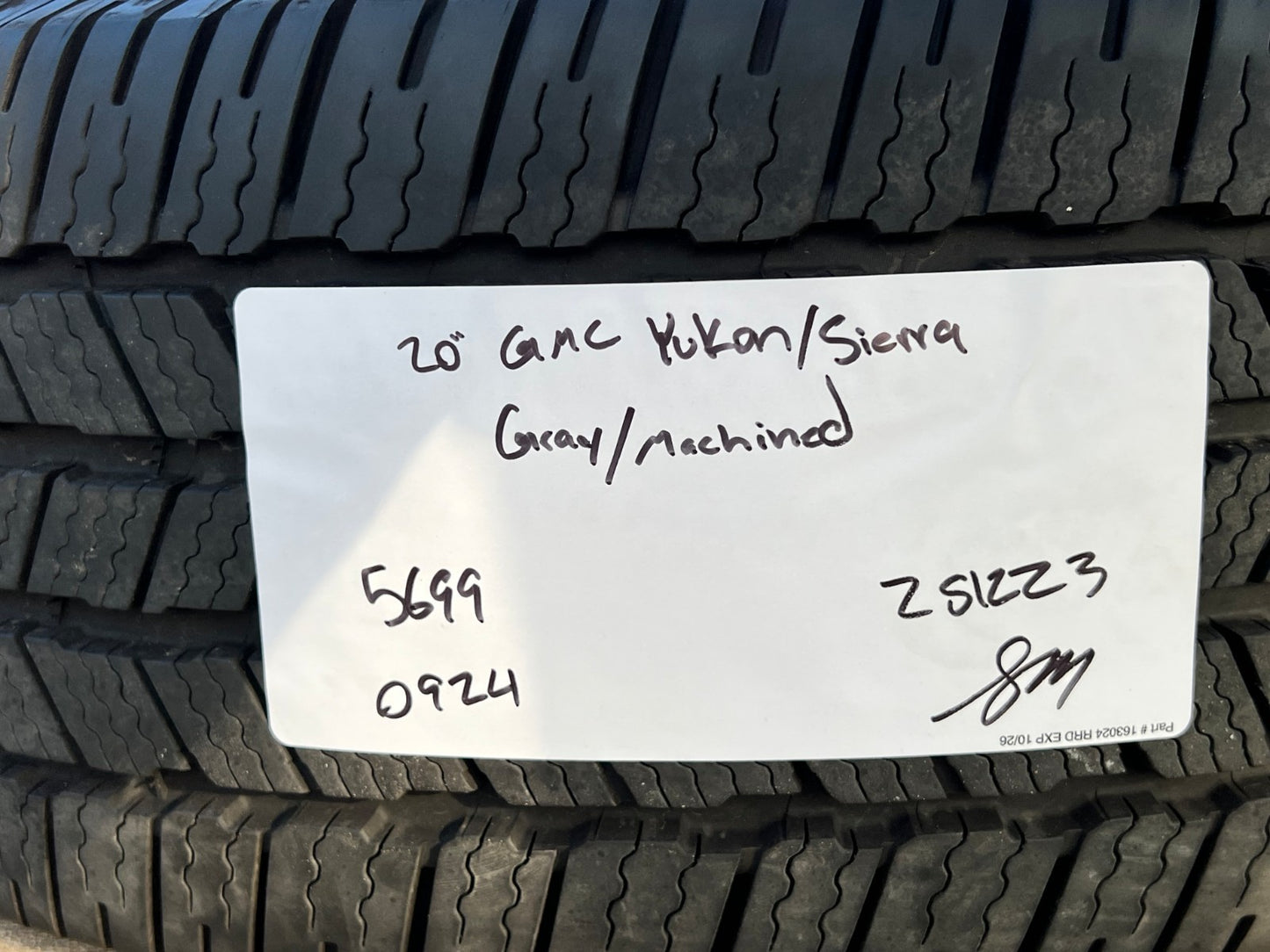 20" GMC Sierra Yukon DENALI OEM wheels rims 5699 5644 MICHELIN DEFENDER LTX M/S2