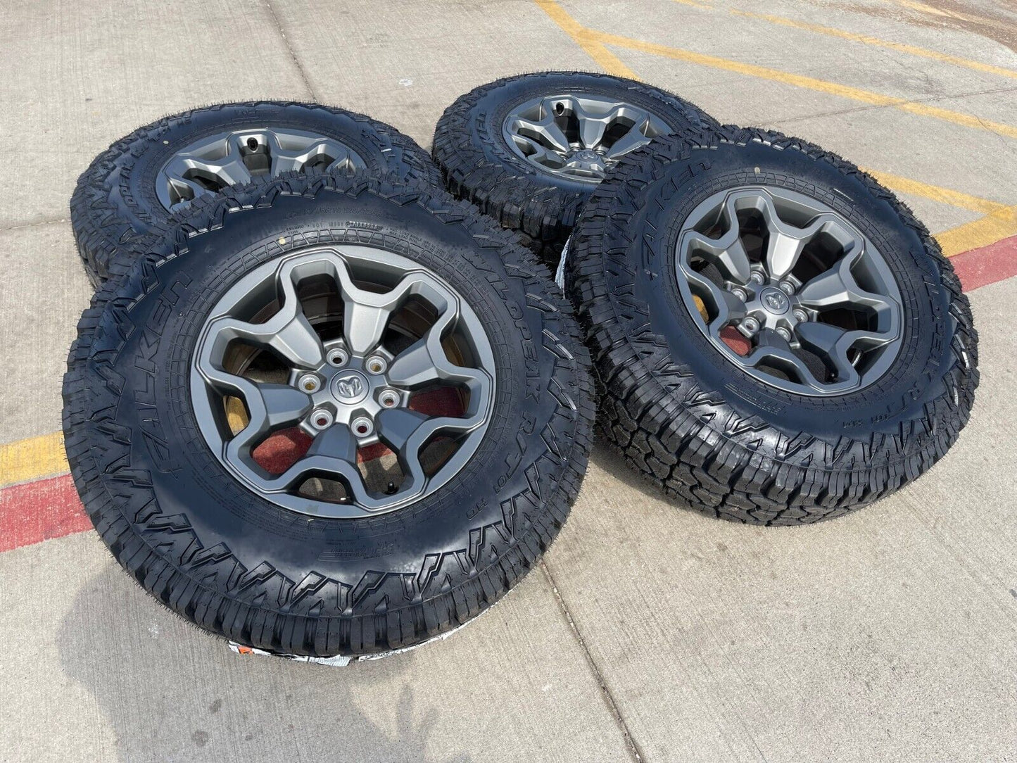 18" Dodge Ram 1500 TRX GRAY OEM 66002 wheels rims 35" tires FINAL 2024 2025 NEW
