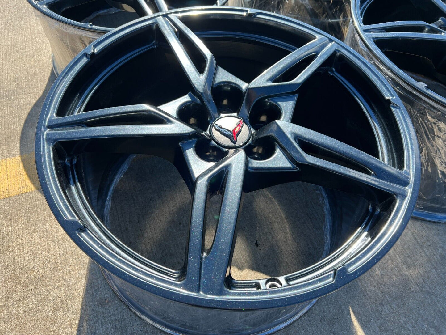 19" + 20" Chevy Corvette C8 OEM wheels rims 14009 200268 2022 2023 2024 2025 NEW