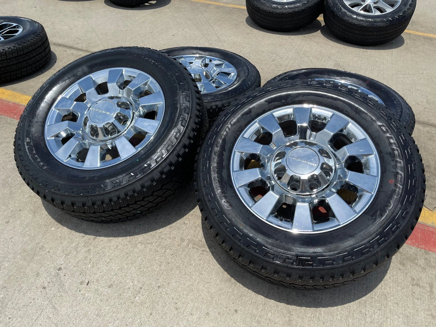20" GMC Sierra 2500 3500 DENALI OEM 5704 wheels rims tires BRIDGESTONE