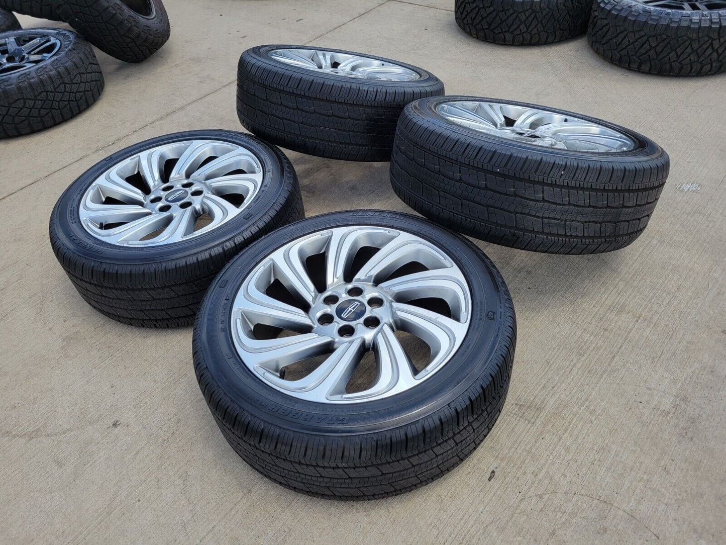 22" Lincoln Navigator OEM rims wheels tires RESERVE 10497 2023 2024 2025 NEW