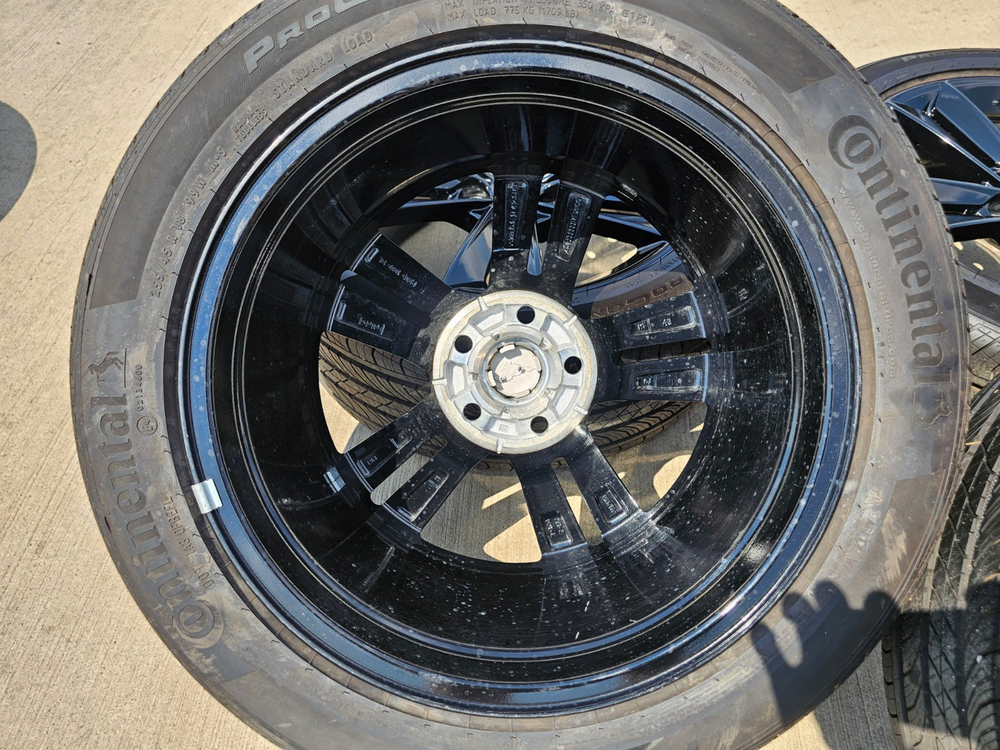 18" Ford Mustang GT OEM BLACK wheels rims PR3C-1007-BA tires 2024 2025 2026 NEW