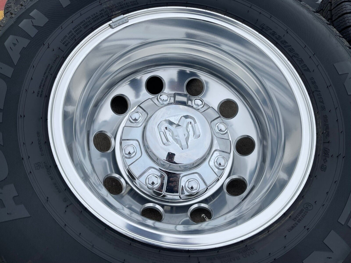 17" Dodge Ram 3500 Dually Laramie 8x200 wheels rims 2701 2702 OEM 2024 2025 NEW