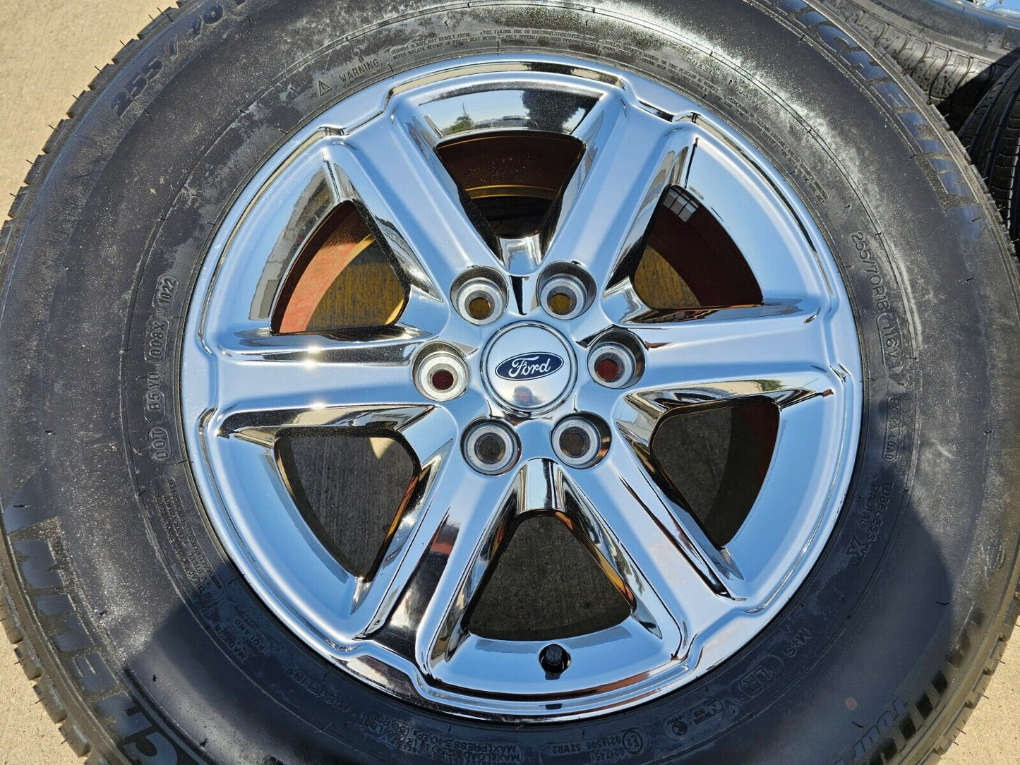 18" Ford F-150 Expedition OEM chrome rims wheels tires MICEHLIN 2024 2025 NEW