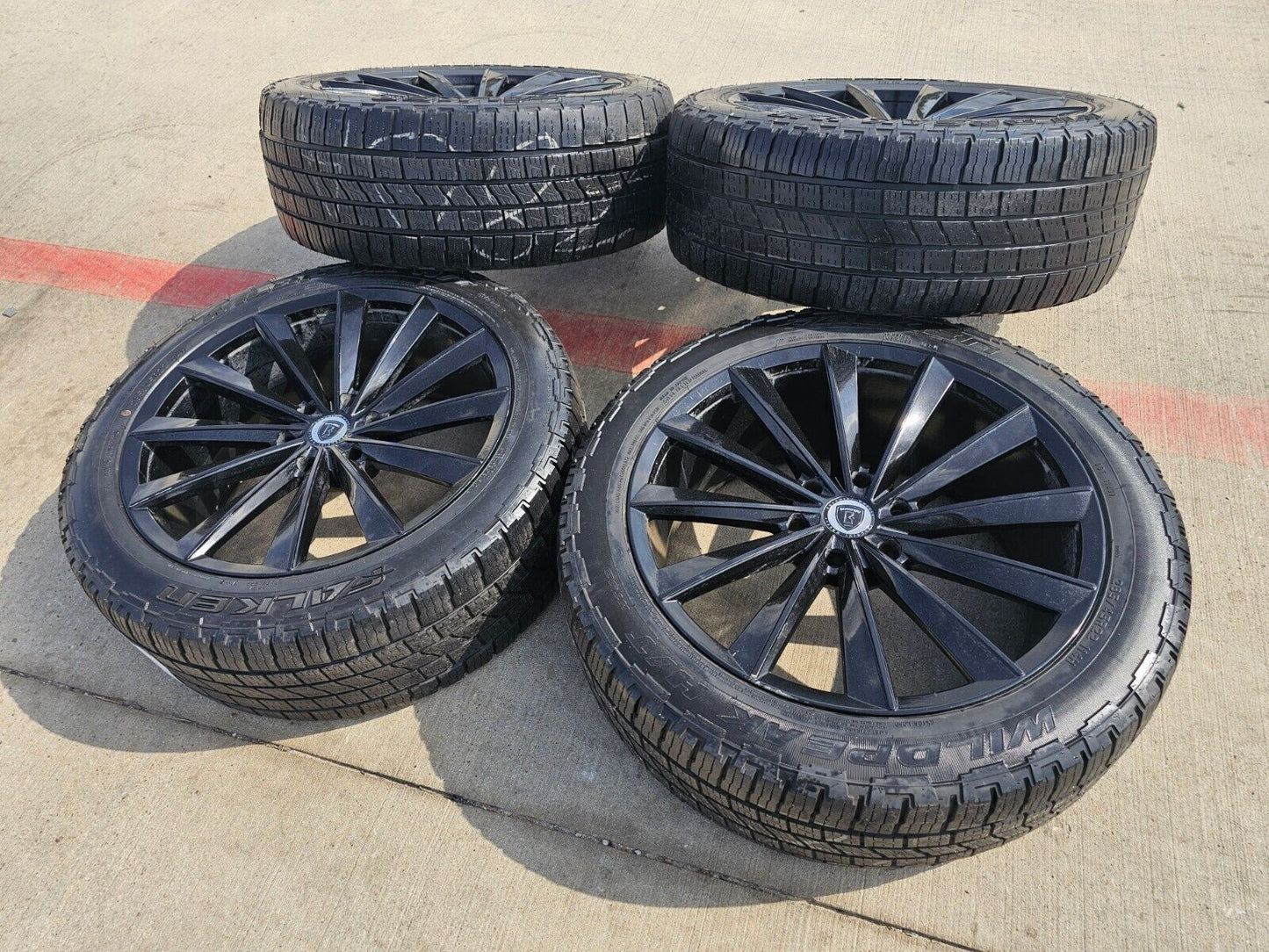 22x9.5 BORGHINI WHEEL B99-M Chevy Silverado RAM 1500 wheels rims 6x139 6x5.5