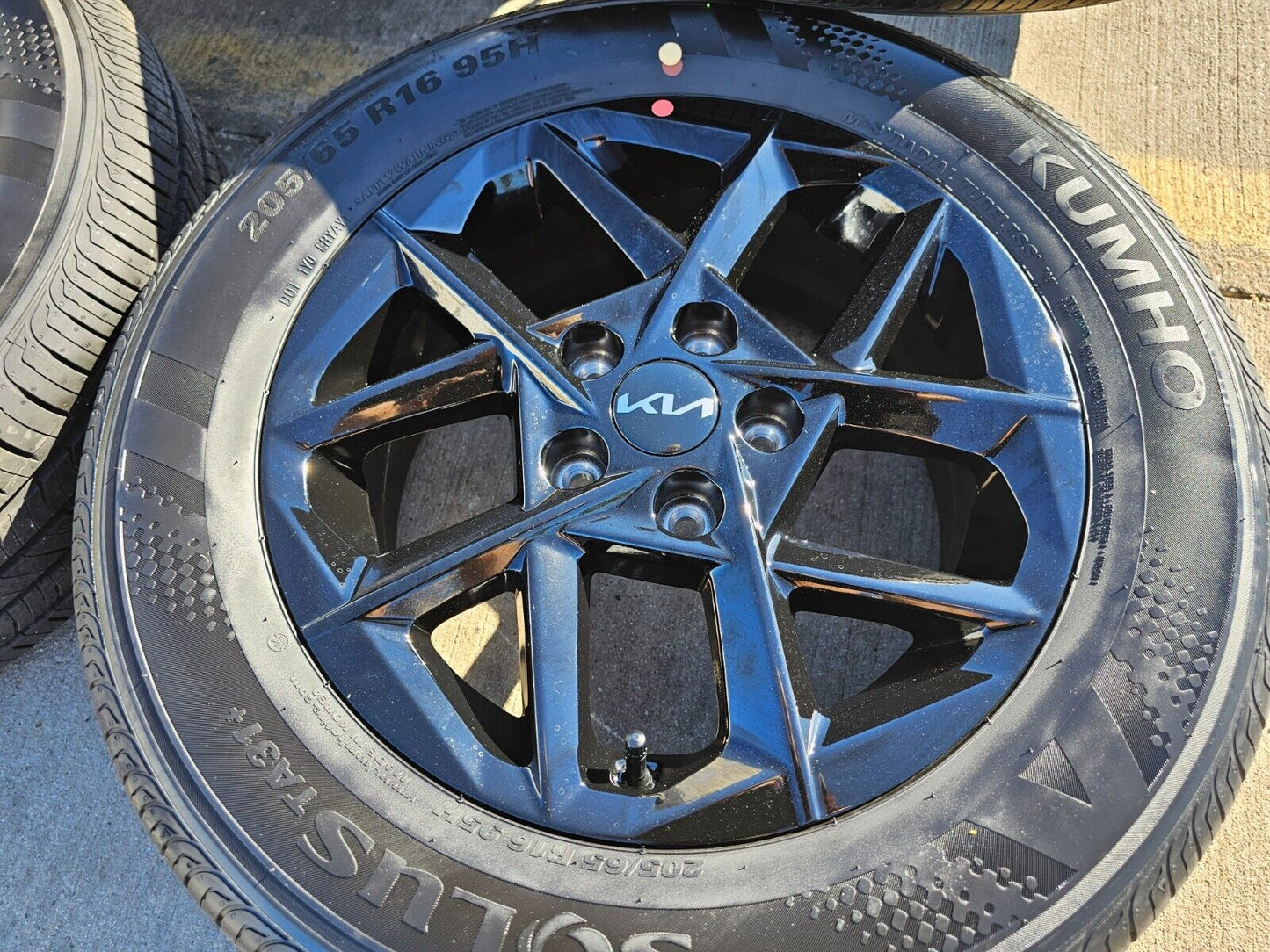 16" Kia K5 Black OEM wheels rims tires Stinger Forte Optima 2023 2024 2025 NEW