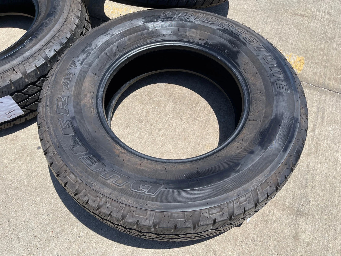 (5) 255/75/17 Bridgestone Dueler A/T tires Jeep Wrangler Ford Bronco