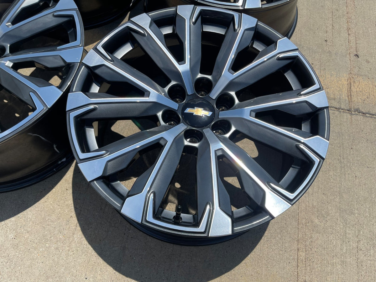 22" Chevy Tahoe Silverado Suburban OEM wheels rims 2023 2024 2025 2026 2027 NEW