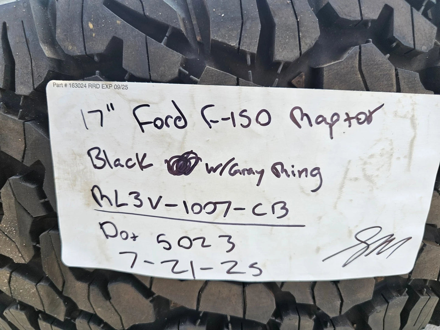 17" Ford F-150 Raptor OEM BEADLOCK rims wheels BFG KO2 37" tires NEW