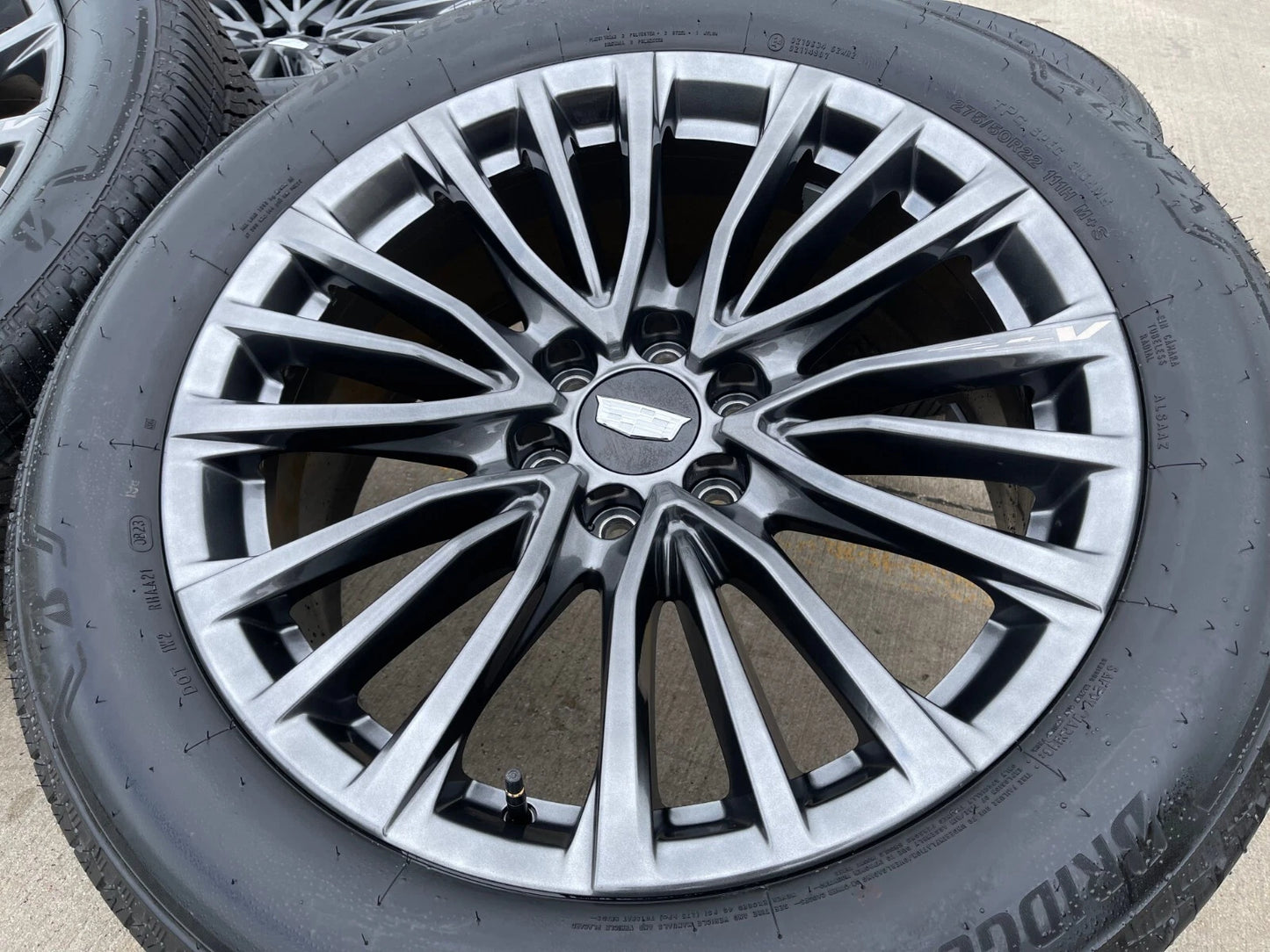 22" Cadillac Escalade V Platinum OEM ORIGINAL 4883 wheels rims 2024 2025 NEW