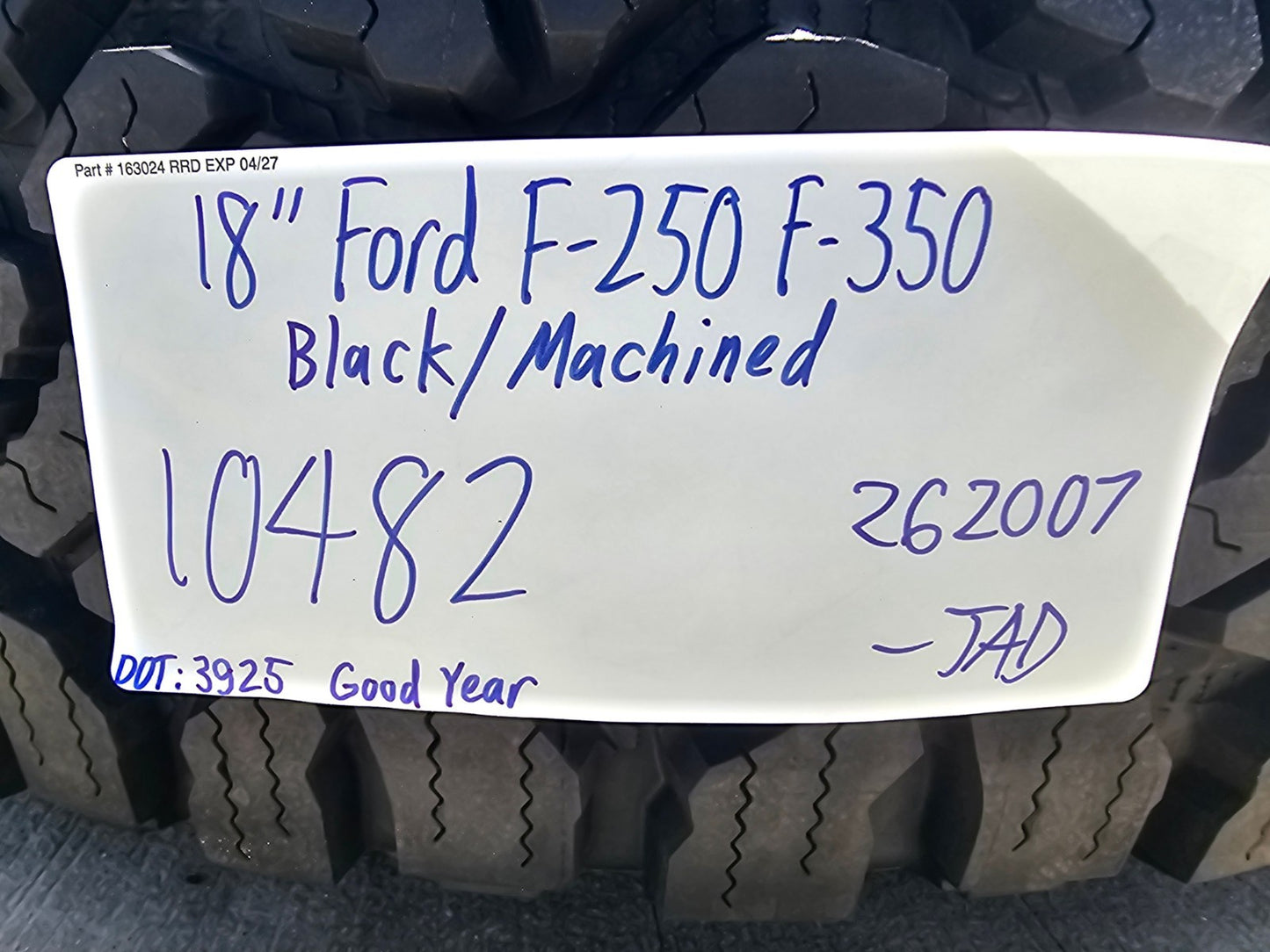 18" Ford F-250 F-350 OEM TREMOR rims wheels 10482 tires SET DURATRAC R/T 35" NEW