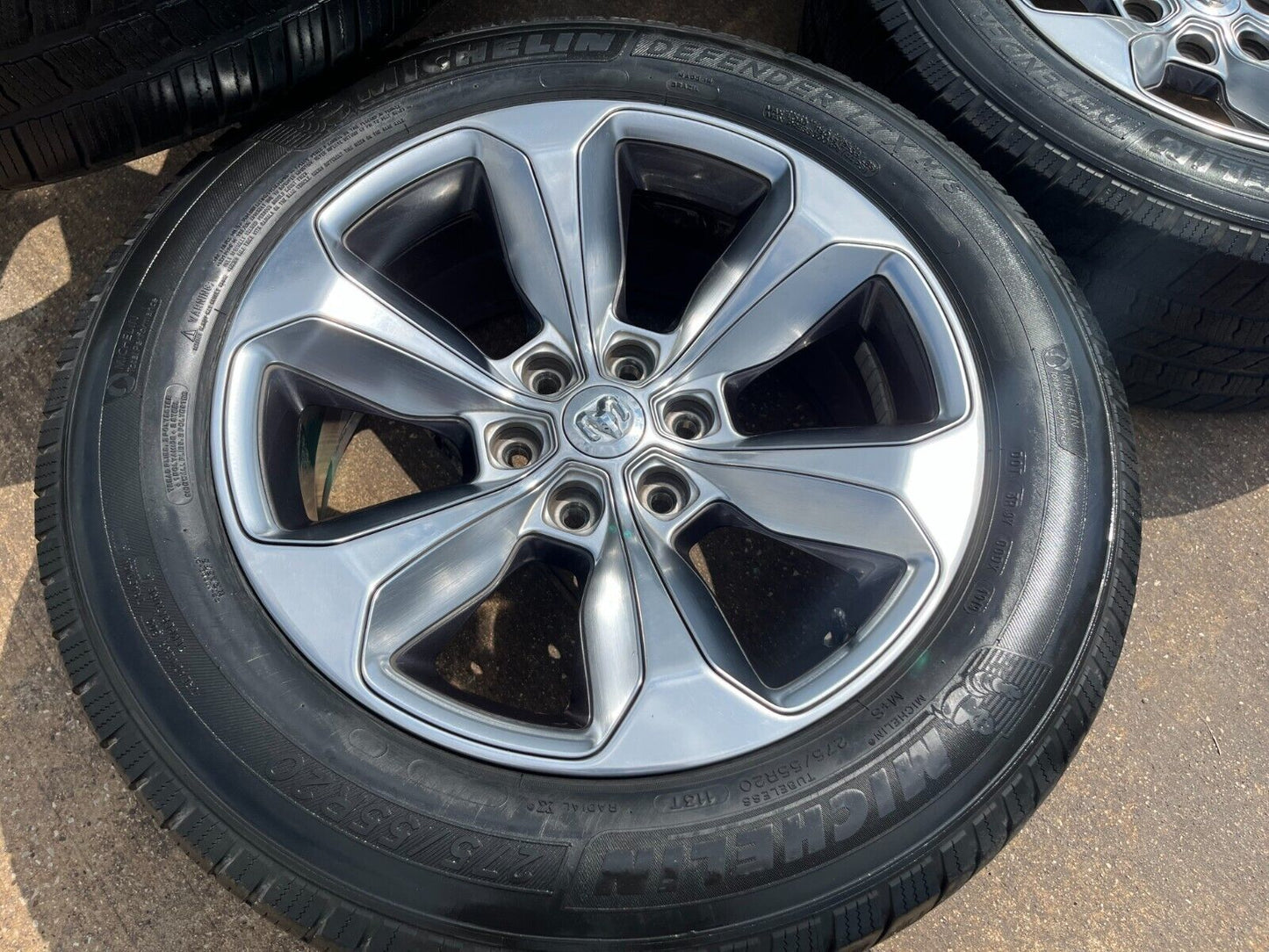 20" Dodge Ram 1500 OEM Laramie wheels rims 2681 tires 2021 2022 2023 2024