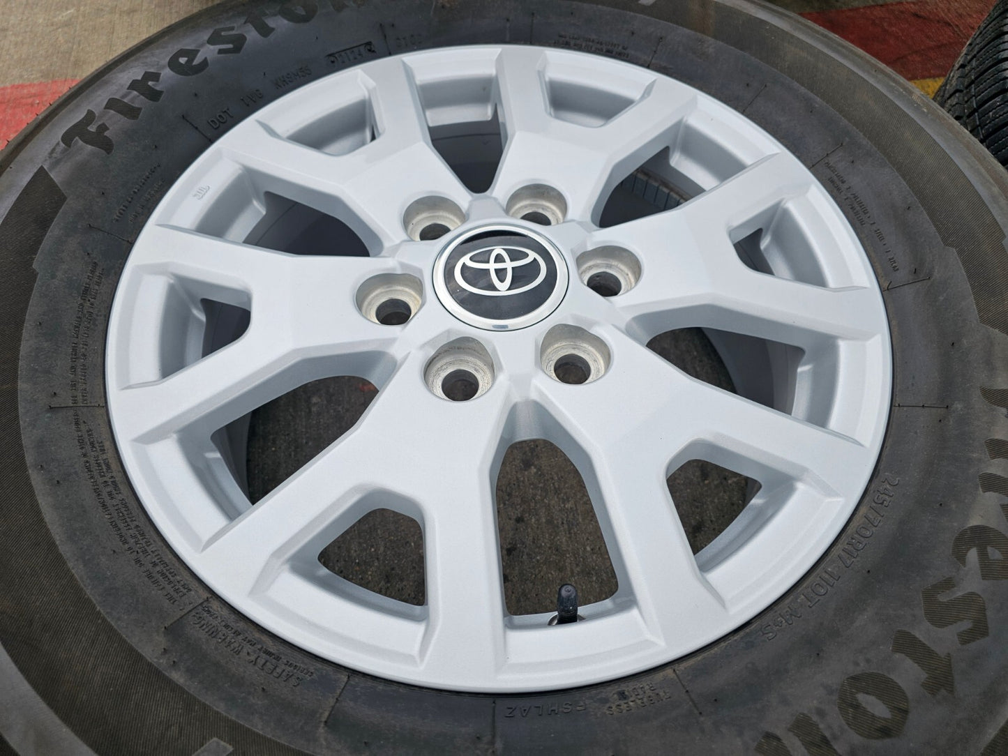 17" Toyota Tacoma 4Runner TRD OEM wheels rims tires 2024 2025 FIRESTONE