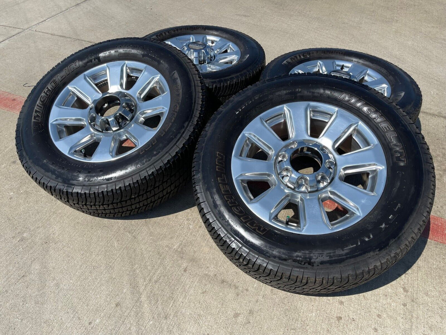20" Ford F-250 F-350 Platinum OEM rims wheels 10103 tires MICHELIN
