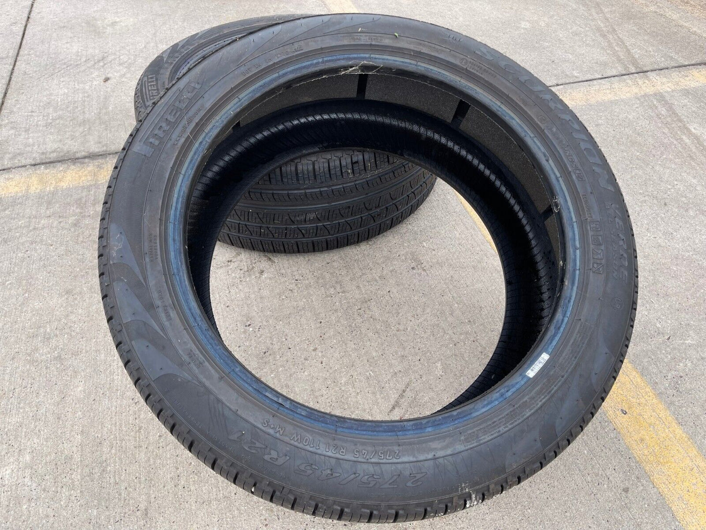 (1) 275/45/21 Pirelli Scorpion Verde A/S tire 110W 275/45r21 M+S LR PNCS