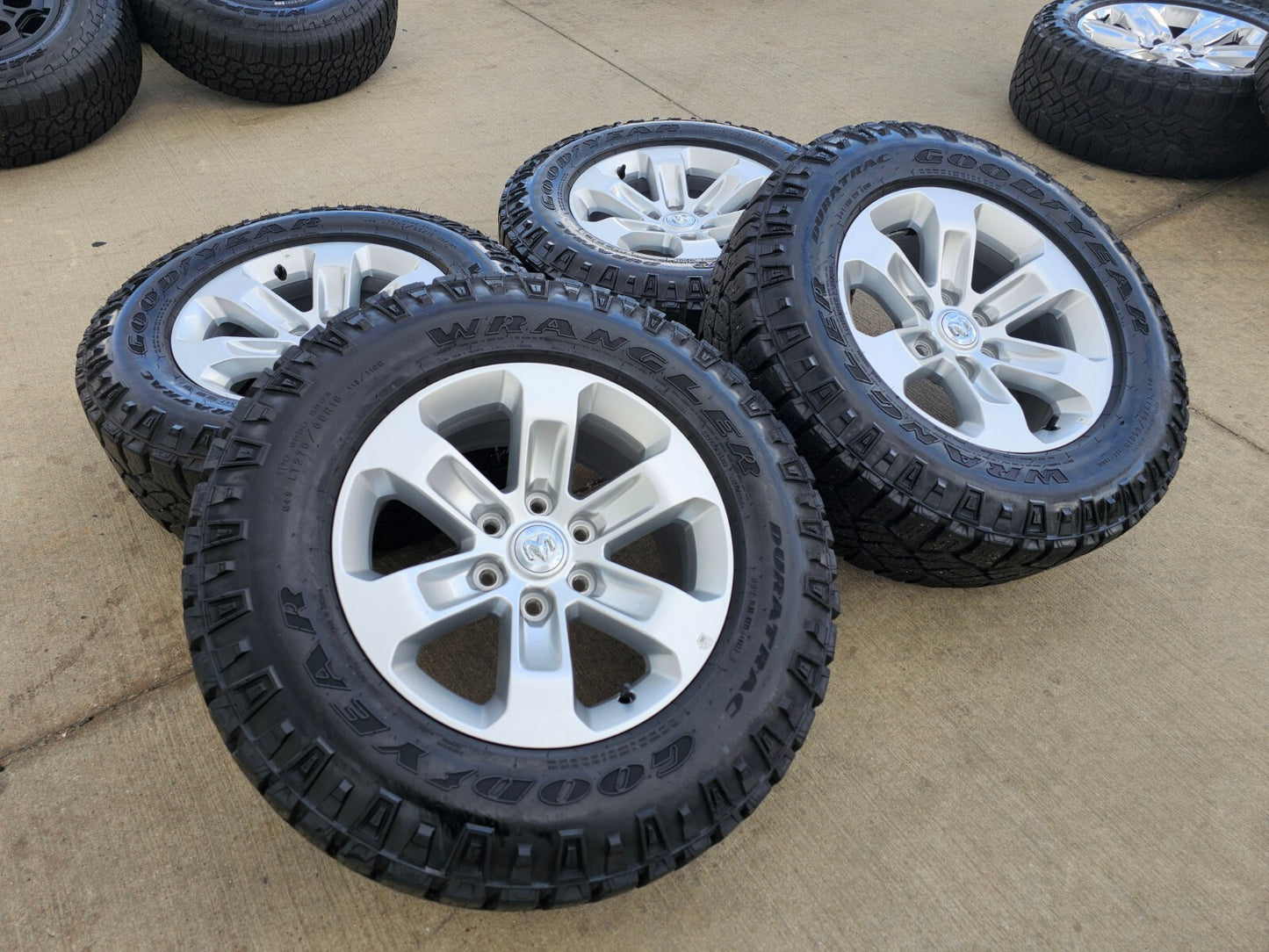 18" Dodge Ram 1500 OEM wheels rims 2672 tires DURATRAC