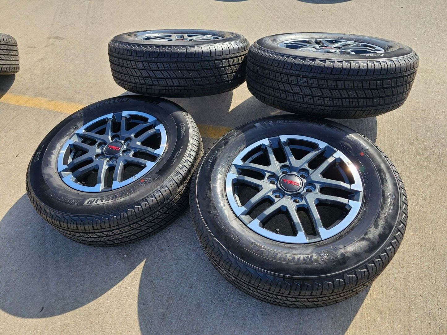 18" Toyota Tacoma TRD OEM gray wheels rims tires 2024 2025 NEW