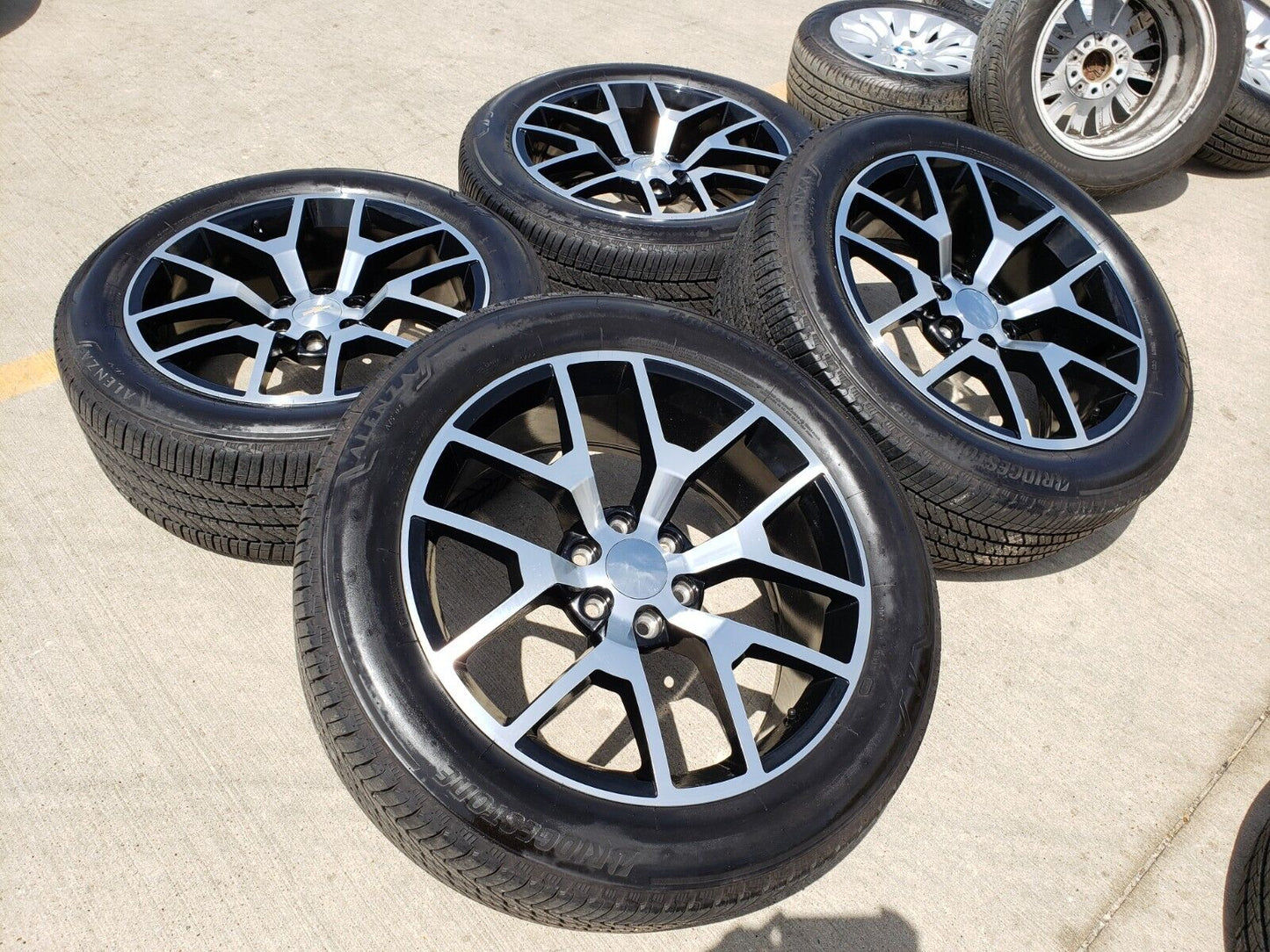 22" GMC Yukon Chevy Tahoe OEM replica wheels rims 5698 tires