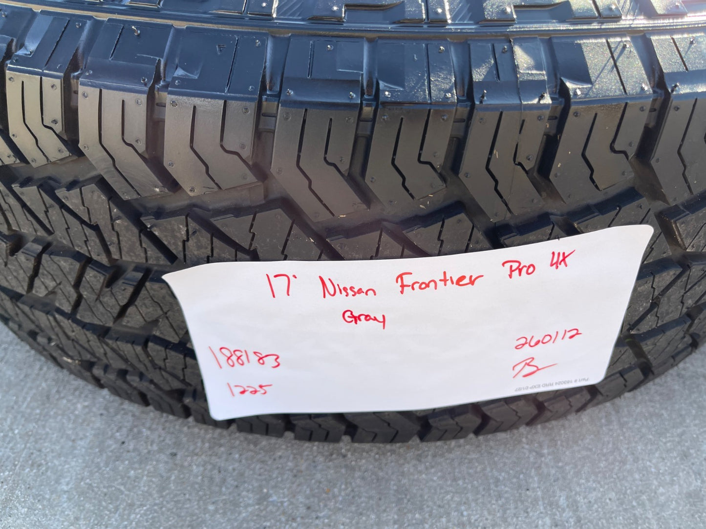 17" Nissan Frontier X-PRO OEM 188183 Desert Runner wheels rims 2025 2026 NEW