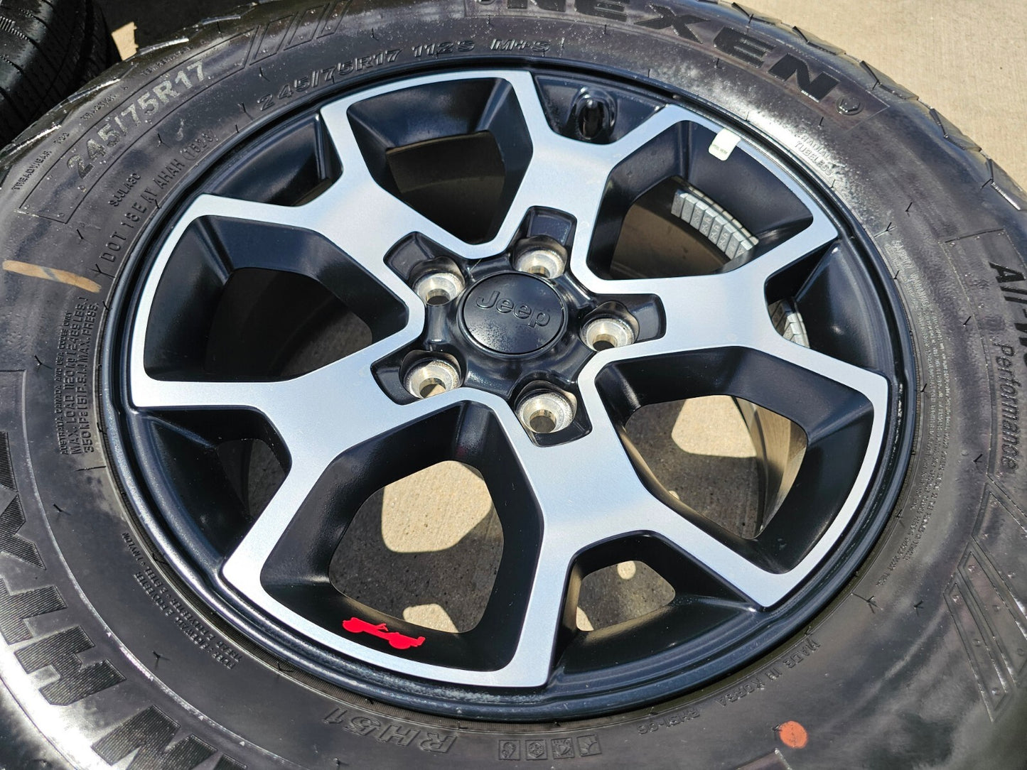 17" Jeep Wrangler Rubicon OEM 9218 wheels rims Gladiator NEXEN NEW