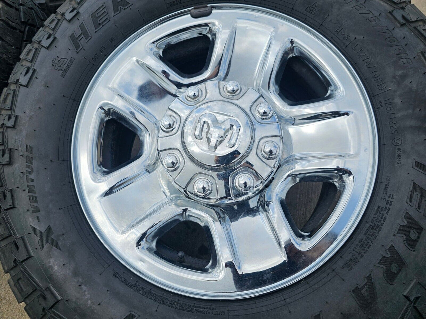 18" Dodge Ram 2500 3500 STEEL chrome OEM 2473 wheels rims tires HERCULES