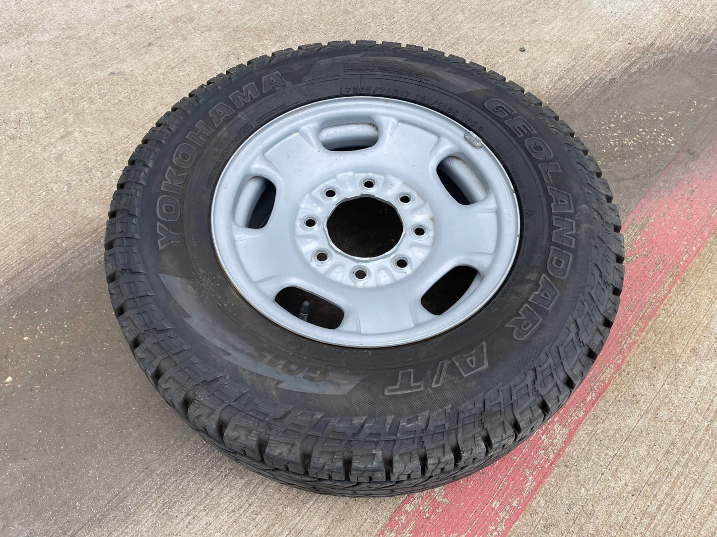 17" Chevy Silverado GMC Sierra 2500 OEM 8095 wheel rim tire Yokohama GEOLANDER