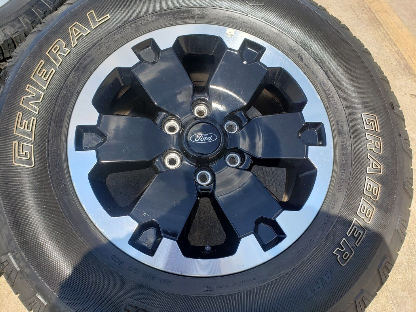 18" Ford Bronco BADLANDS OEM black wheels rims 10282 Ranger GENERAL