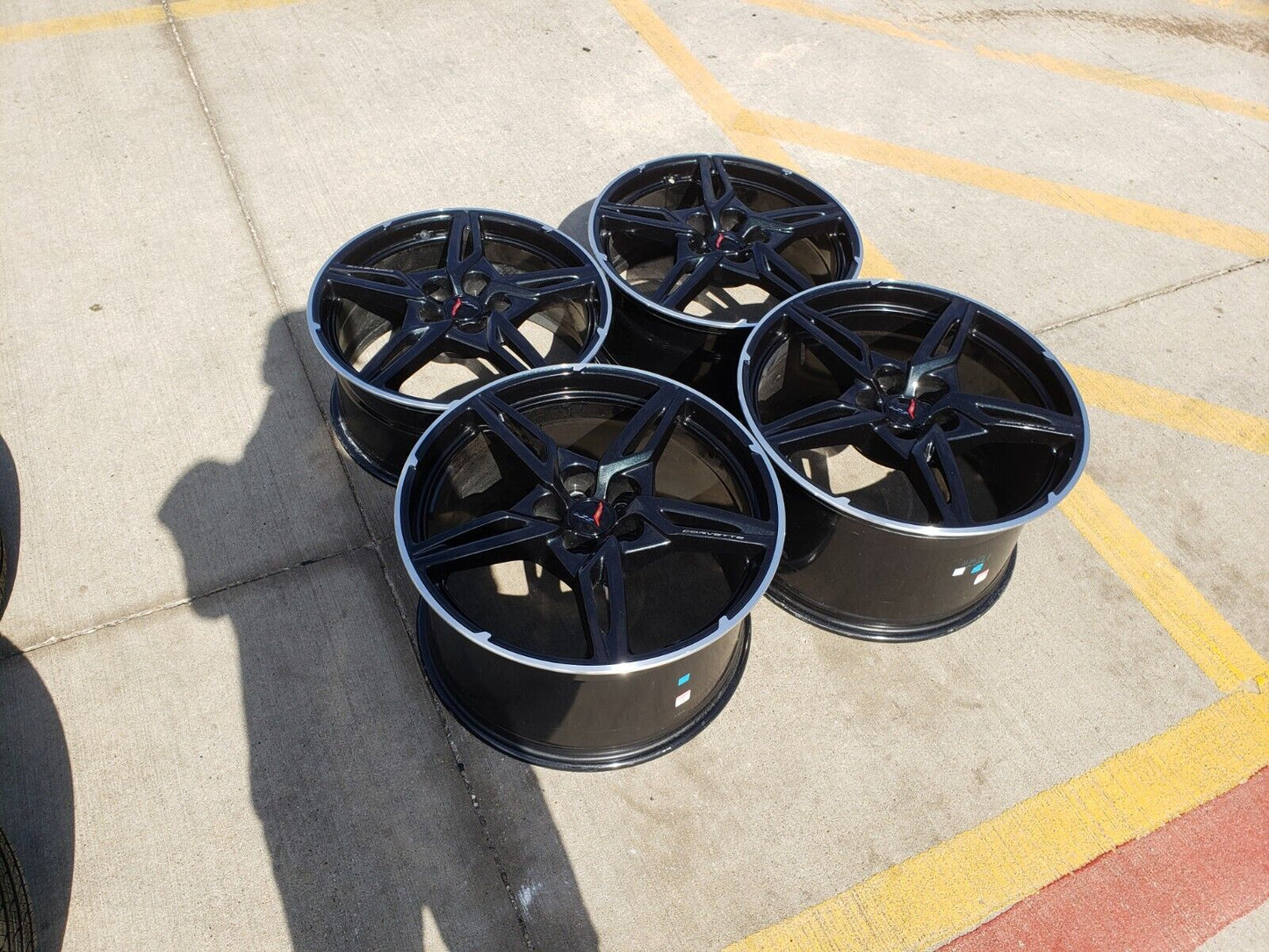 19" + 20" Chevy Corvette C8 OEM wheels rims 14009 200268 2022 2023 2024 2025 NEW