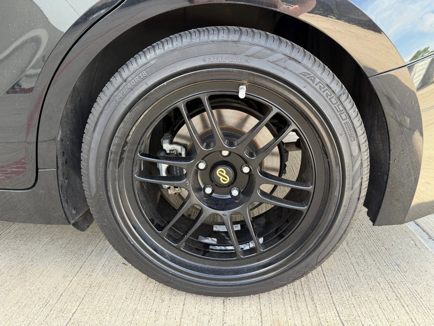 18x9.5 18" Enkei 3798956538BK RPF1 5x114.3 5x4.5 +15 Black Camry IS300 Mustang