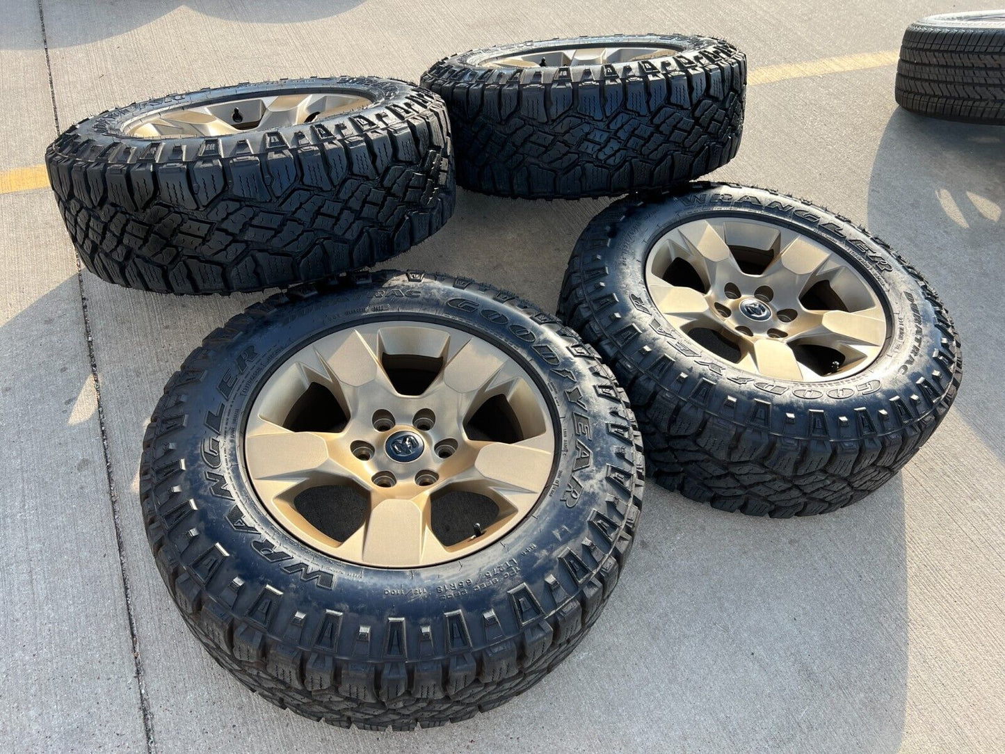 18" Ram 1500 OEM stock wheels rims 2669 tires Bronze 2020 2021 2022 2023 2024