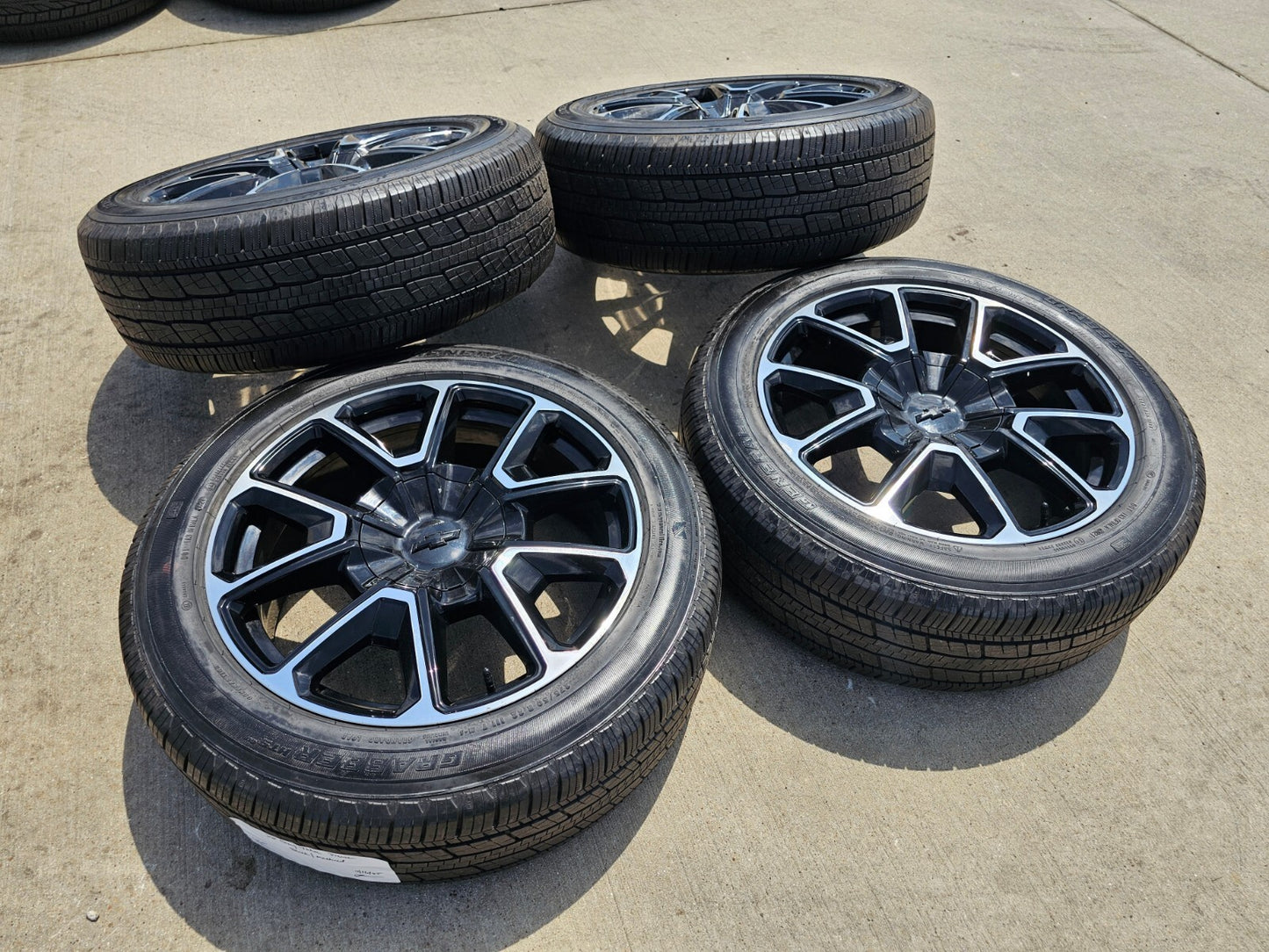 22" Chevy Tahoe Suburban RST OEM 14035 black wheels rims Silverado