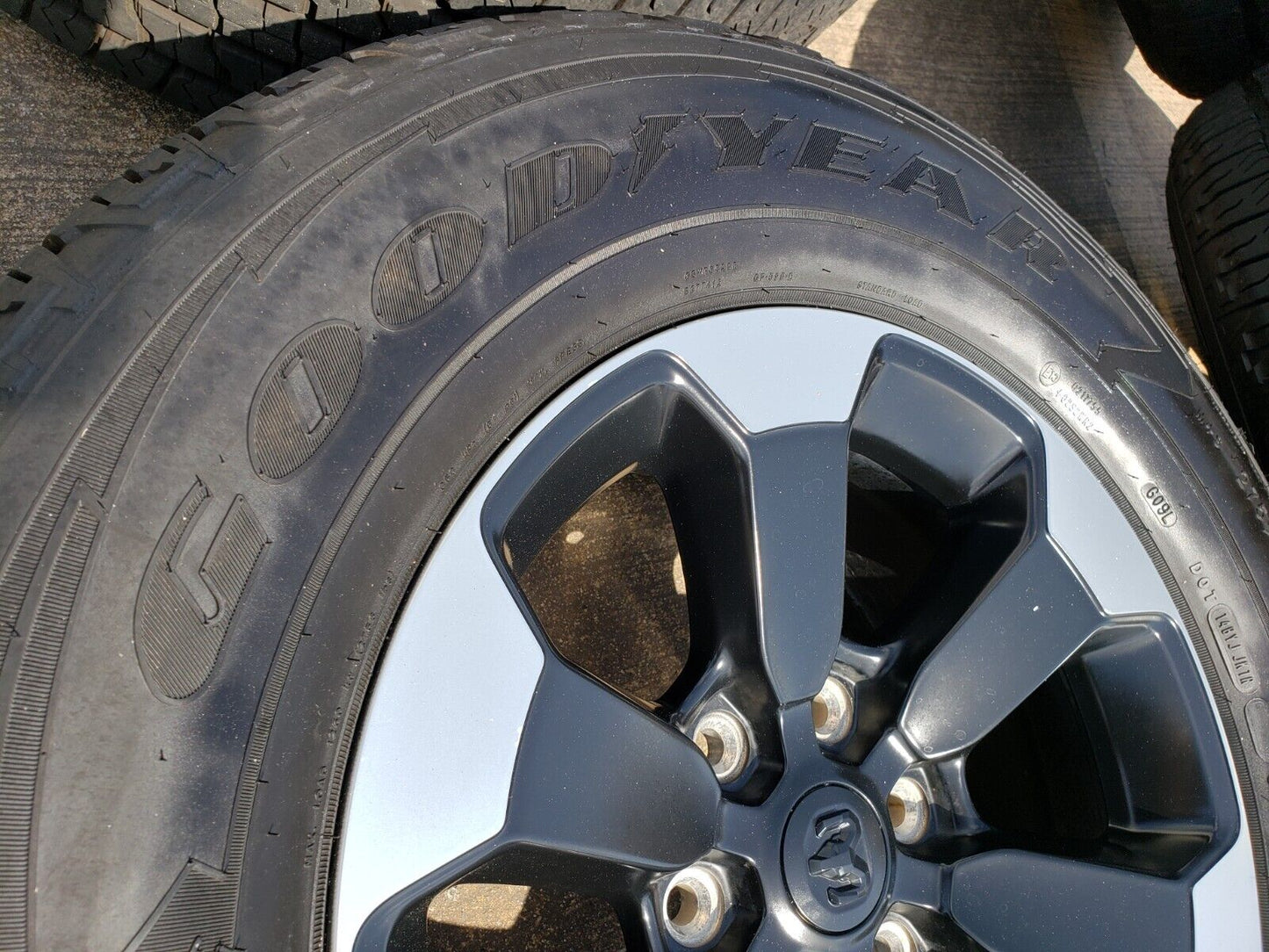 18" Dodge Ram 1500 Rebel Black OEM wheels rims 2671 tires NEW
