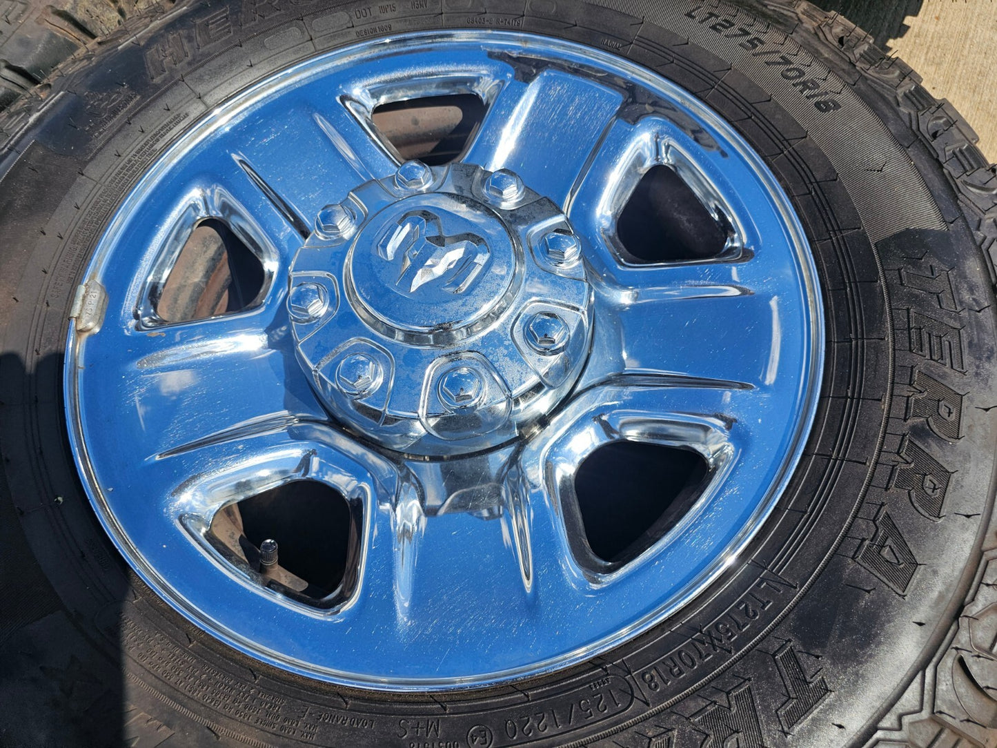 18" Dodge Ram 2500 3500 STEEL chrome OEM 2473 wheels rims tires HERCULES
