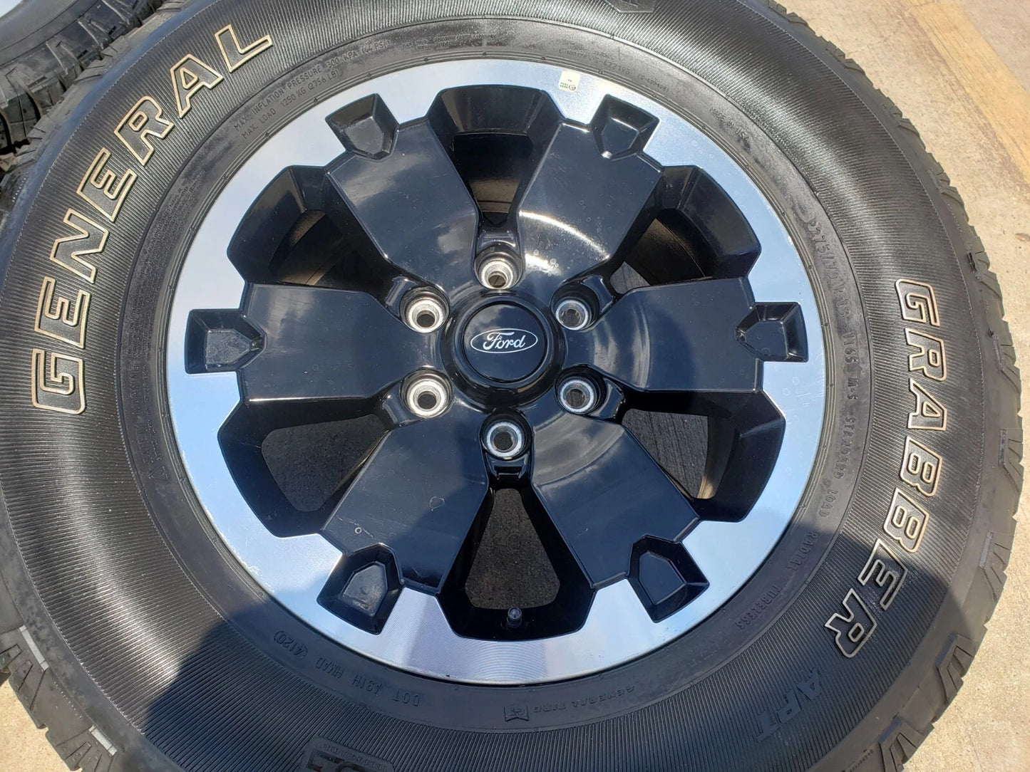 18" Ford Bronco BADLANDS OEM black wheels rims 10282 Ranger GENERAL
