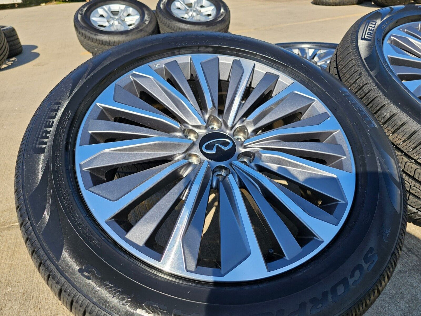 22" Infiniti QX80 QX56 Nissan Titan Armada OEM wheels rims tires 2024 2025 NEW