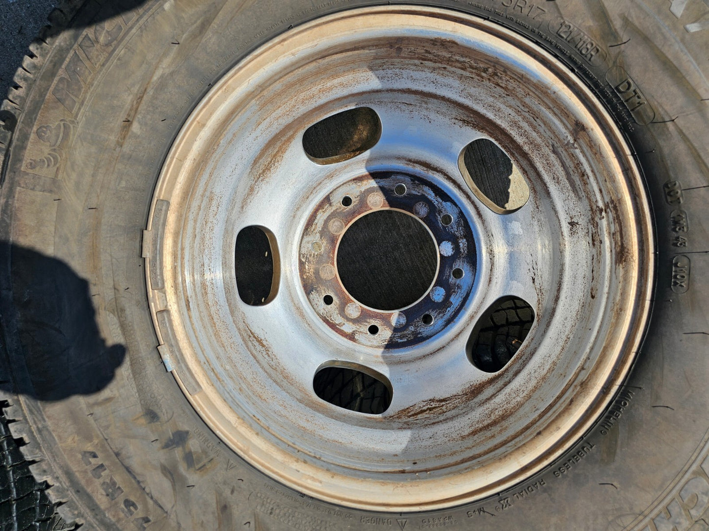 17" Ford F-350 Dually OEM 14077 14078 rims wheels 2023 2024 2025 MICHELIN
