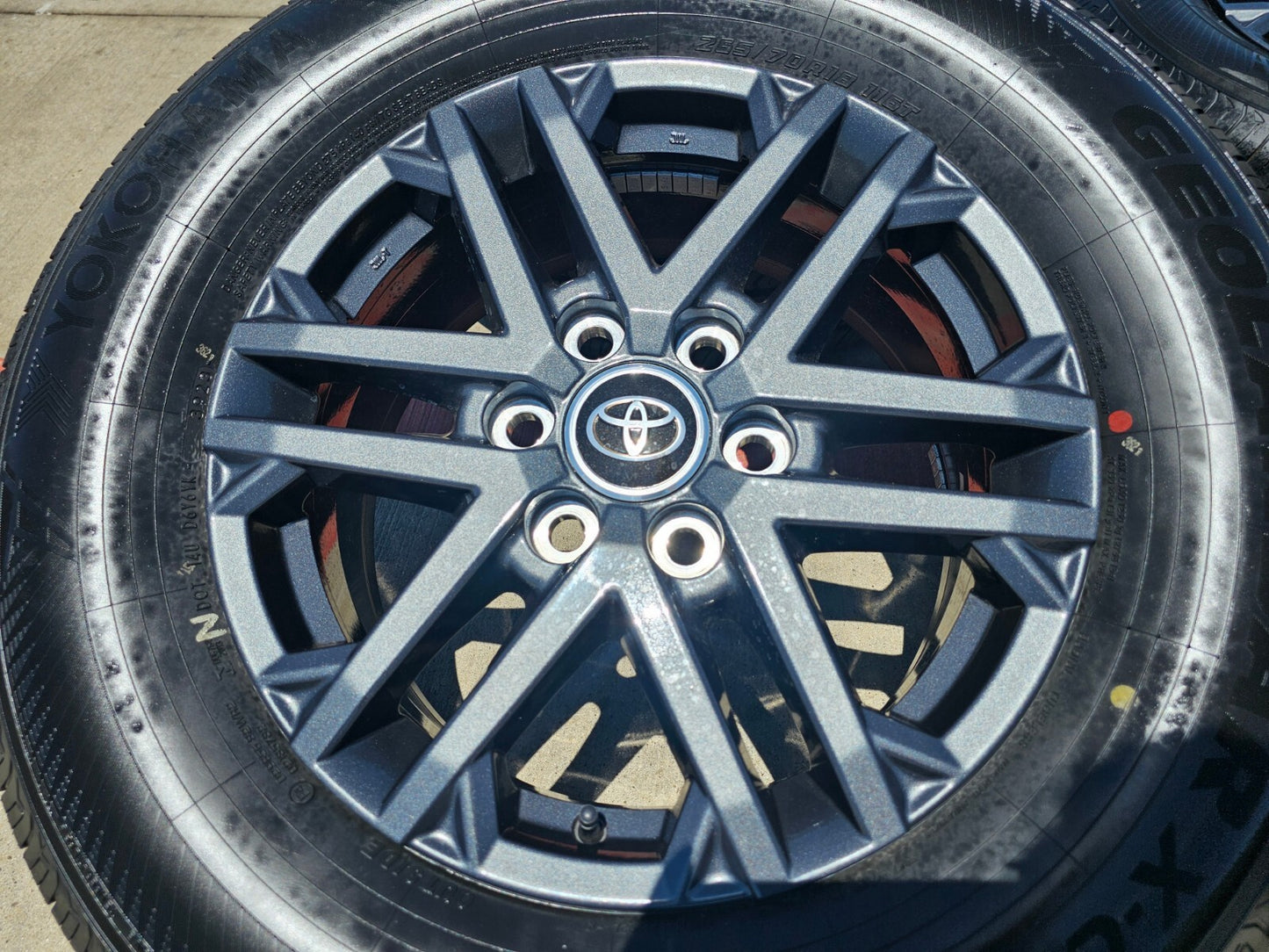 18" Toyota Tundra Sequoia OEM wheels rims GRAY 75281 LX600 2024 2025 NEW