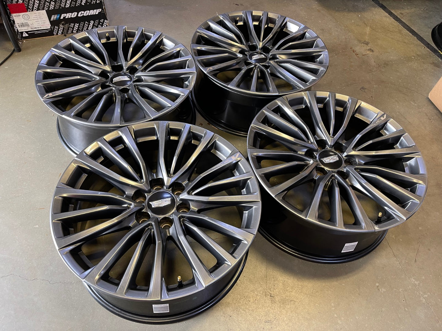 22" Cadillac Escalade V Platinum OEM 4883 wheels rims 2023 2024 2025 2026