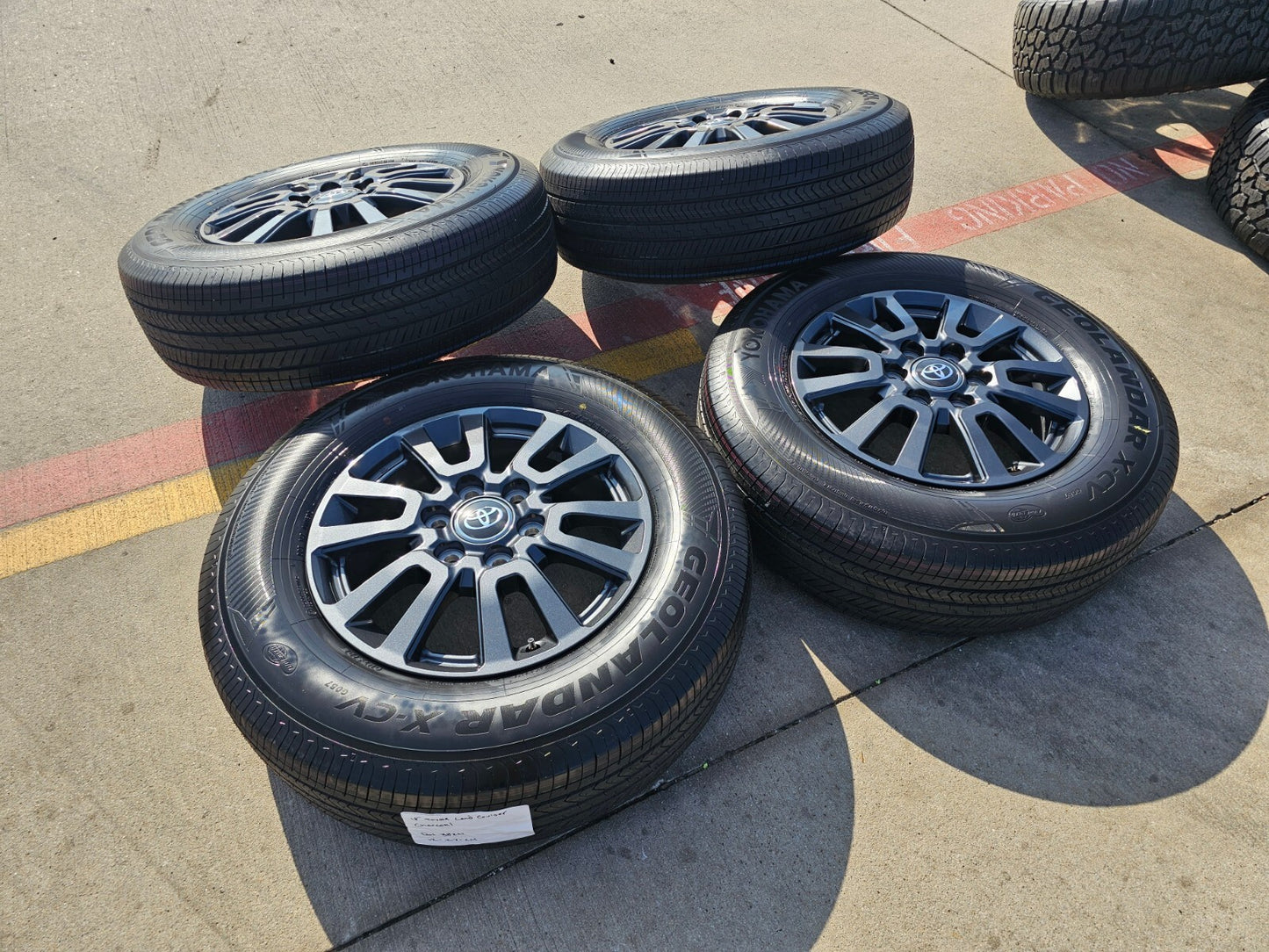 18" Toyota Land Cruiser OEM wheels rims tires Tundra Sequoia 2023 2024 2025 NEW
