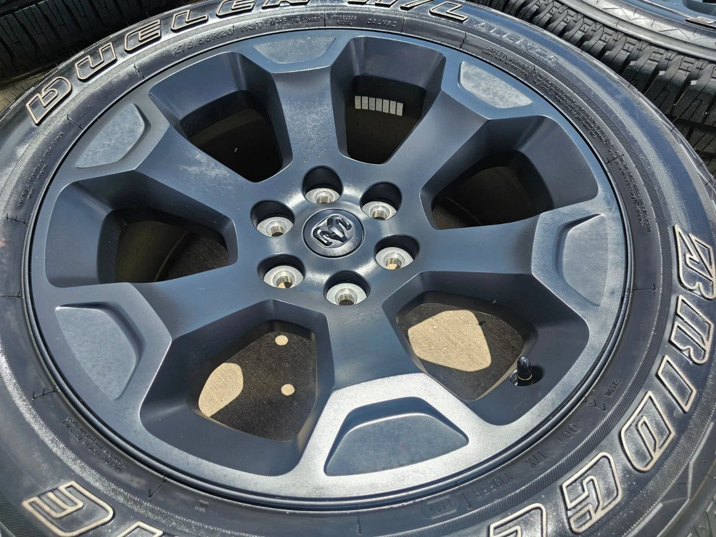20" Dodge Ram 1500 OEM Laramie Black 2680 wheels rims tires 2024 2025 2026 NEW