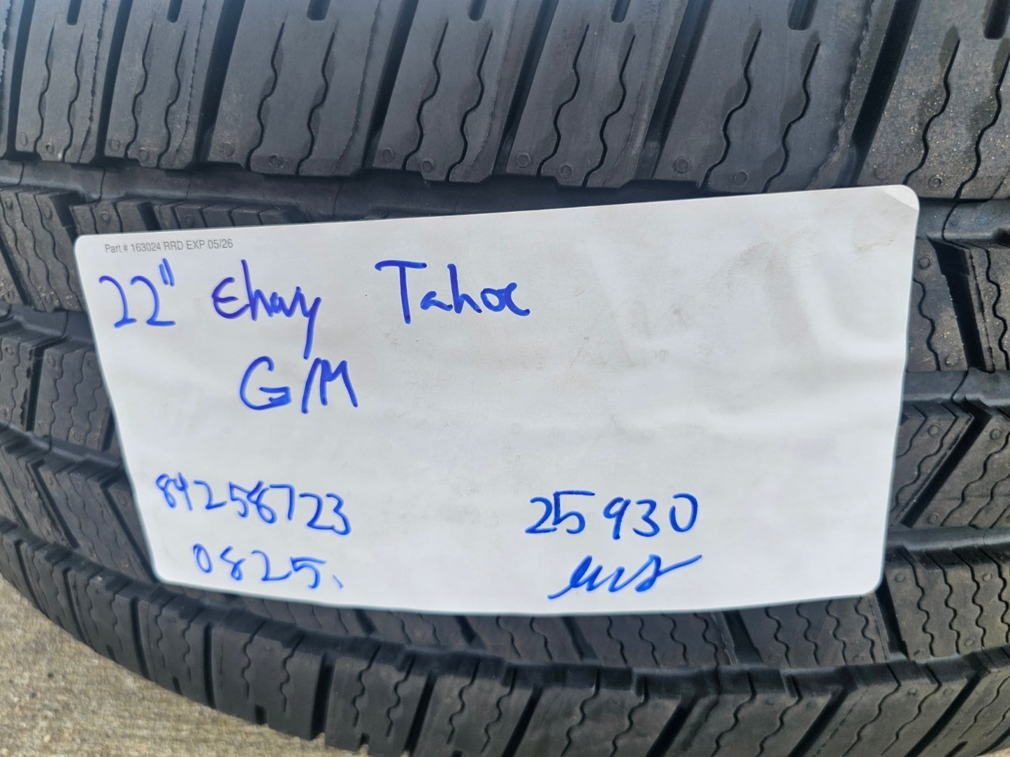 22" Chevy Tahoe Silverado Suburban OEM wheels rims 2025 2026 NEW MICHELIN