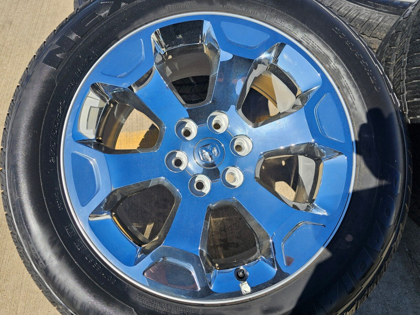 20" Dodge Ram 1500 OEM Laramie CHROME 2680 wheels rims tires 2023 2024 2025 NEW