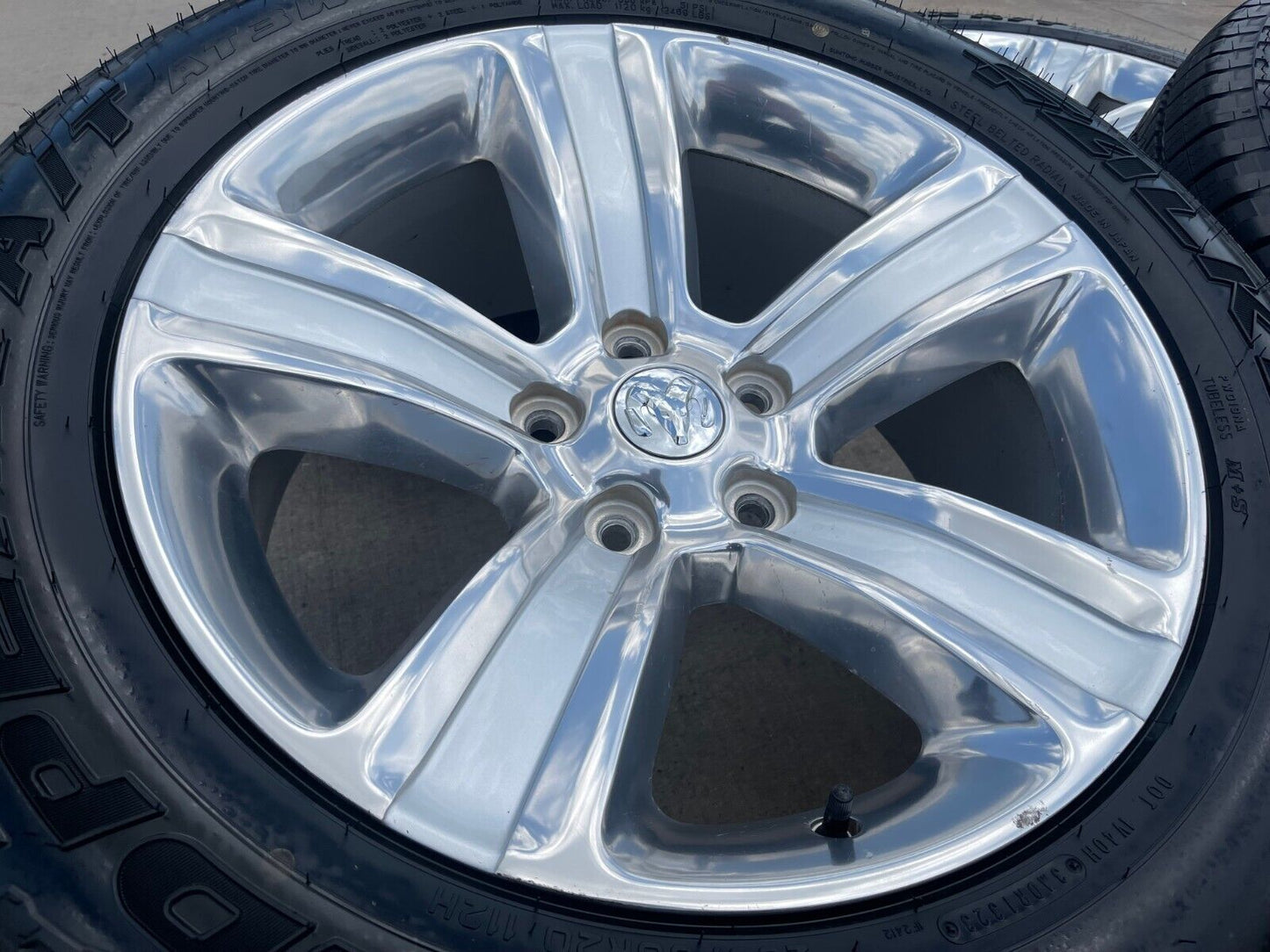 20" Dodge Ram 1500 OEM wheels rims 5x5.5 2453 tires 2018 2019 2020 2021