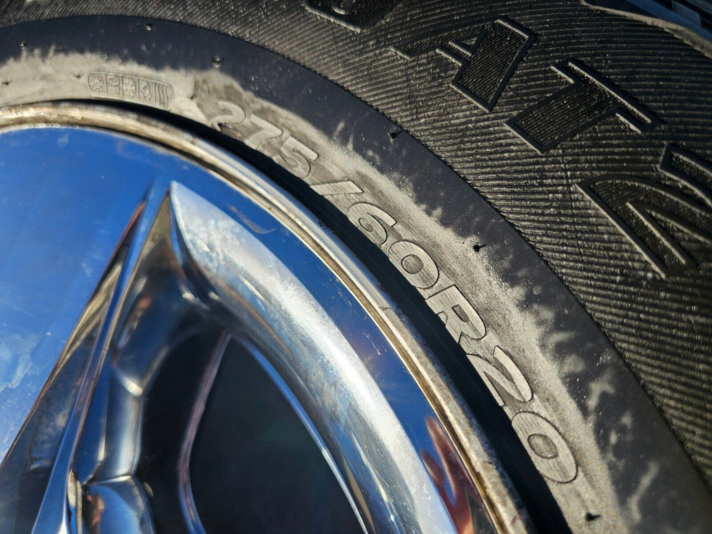 20" Chevy Silverado Tahoe Suburban chrome OEM 5417 wheels rims tires