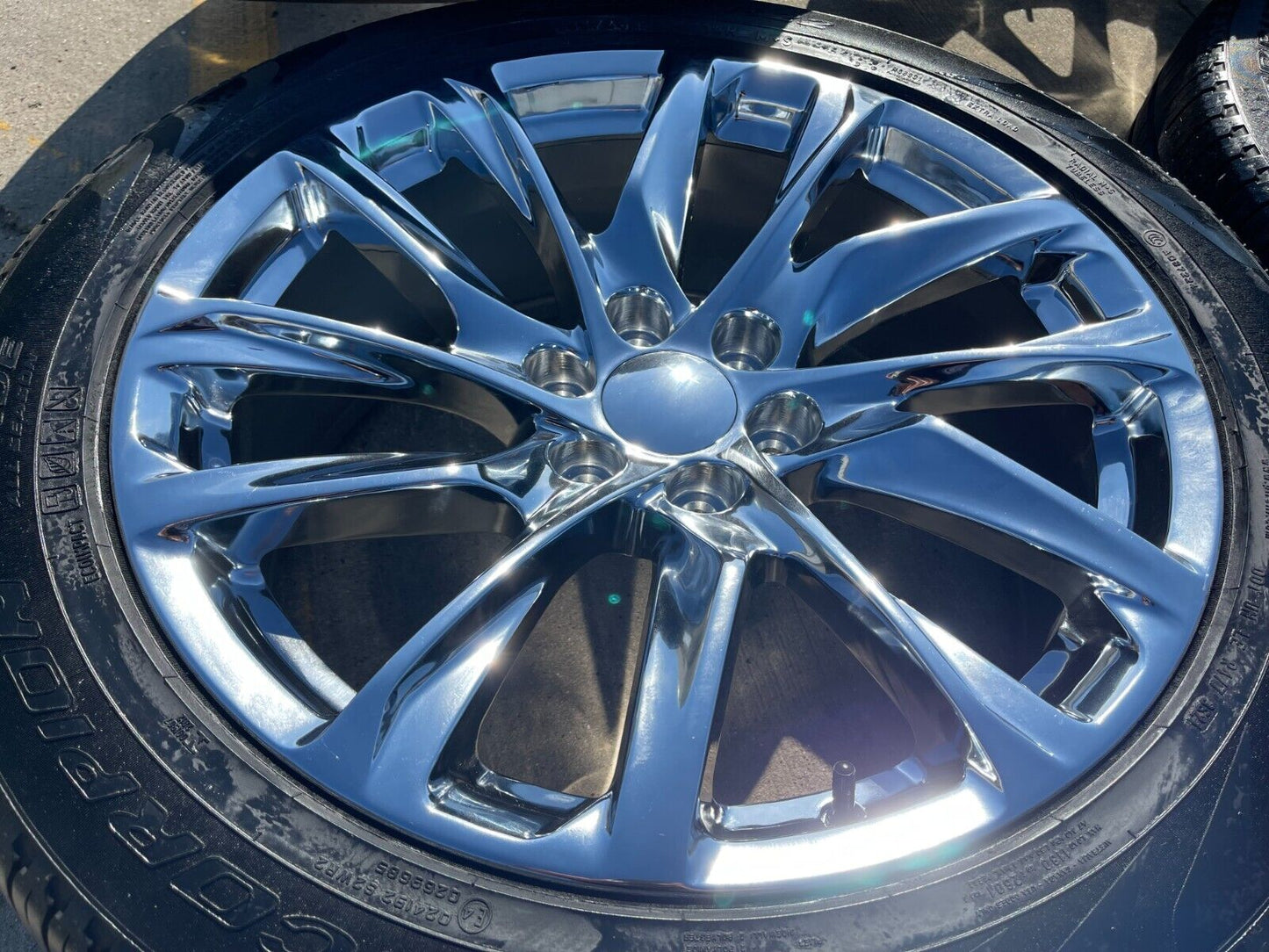 22" Cadillac Escalade Chevy Tahoe OEM Replica 95027 Chrome wheels rims 2023 2024
