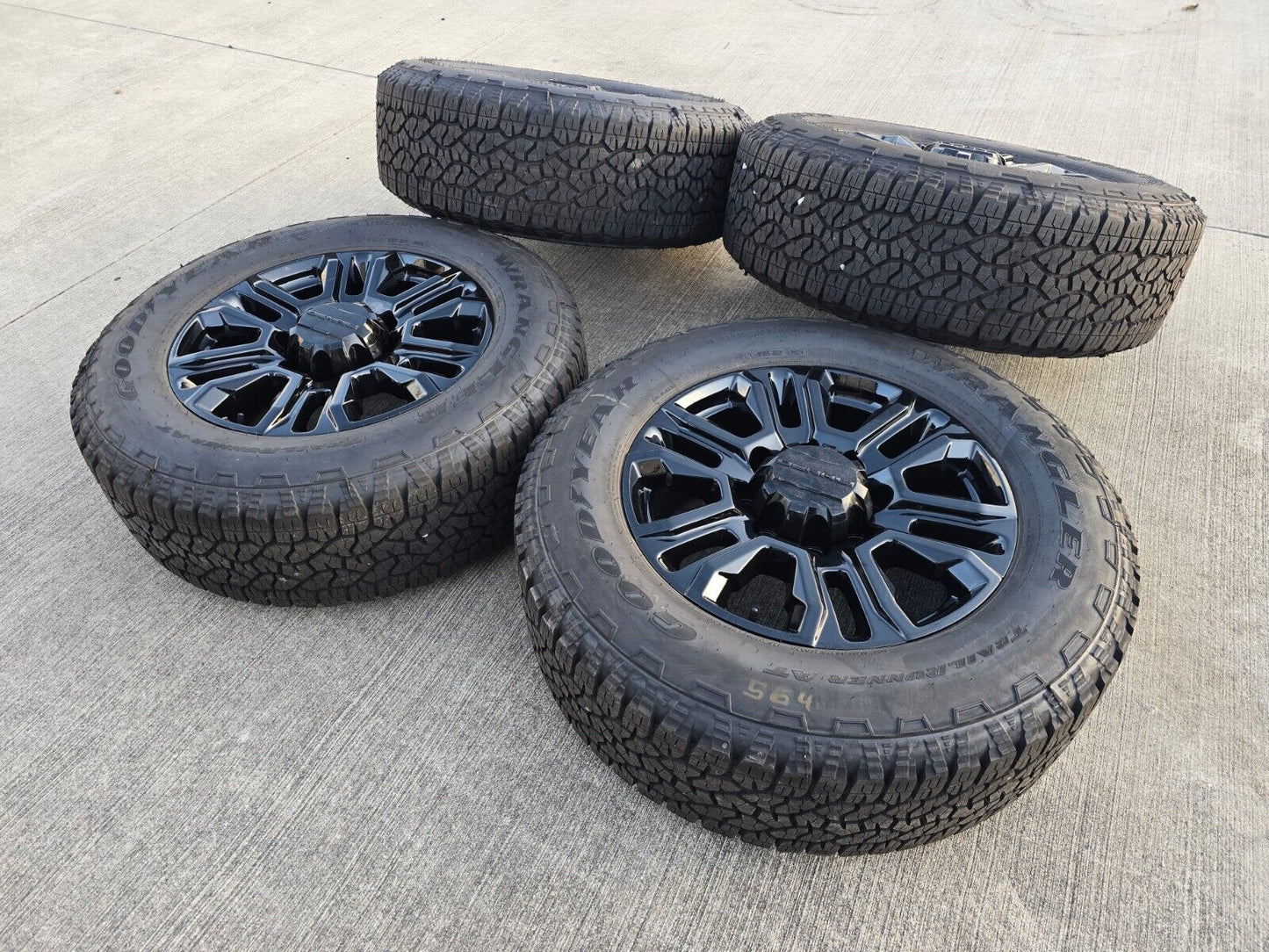 20" GMC Sierra Chevy 2500 OEM 5957 BLACK DIAMOND wheels rims 2024 2025 NEW