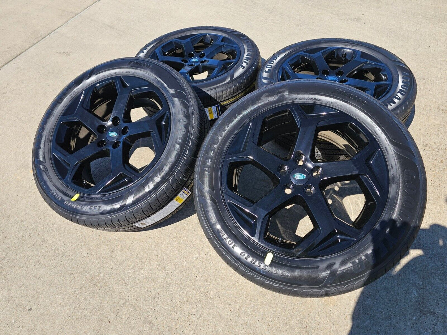 20" Range Land Rover OEM 72310 black wheels rims tires NEW