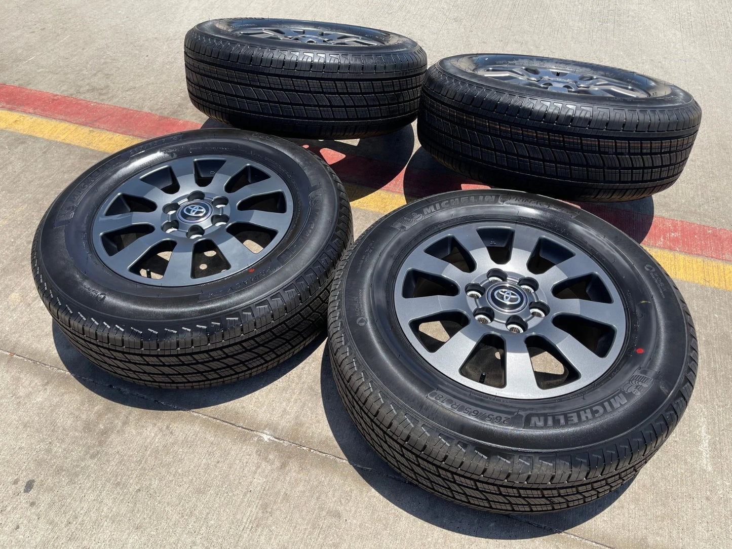 18" Toyota Land Cruiser OEM TRD wheels rims 95952 Tundra Sequoia MICHELIN NEW