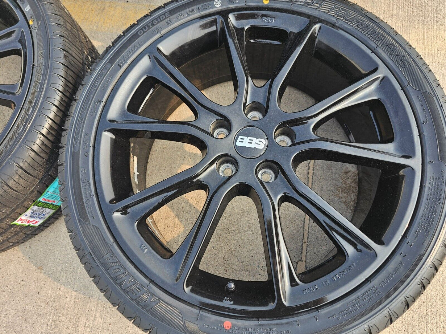 19x7.5 BBS Mozzo STX aftermarket wheels rims tires 5x4.5 Camry Accord